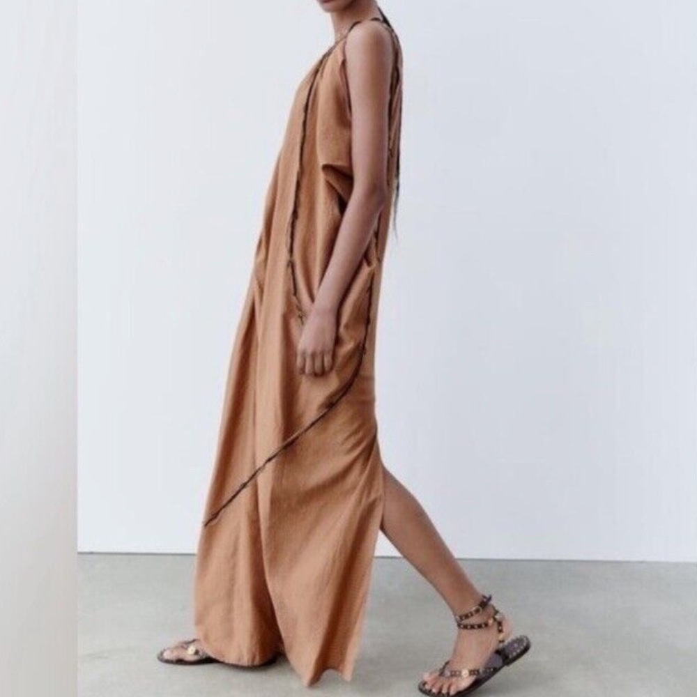 Zara Elegant Brown Caftan